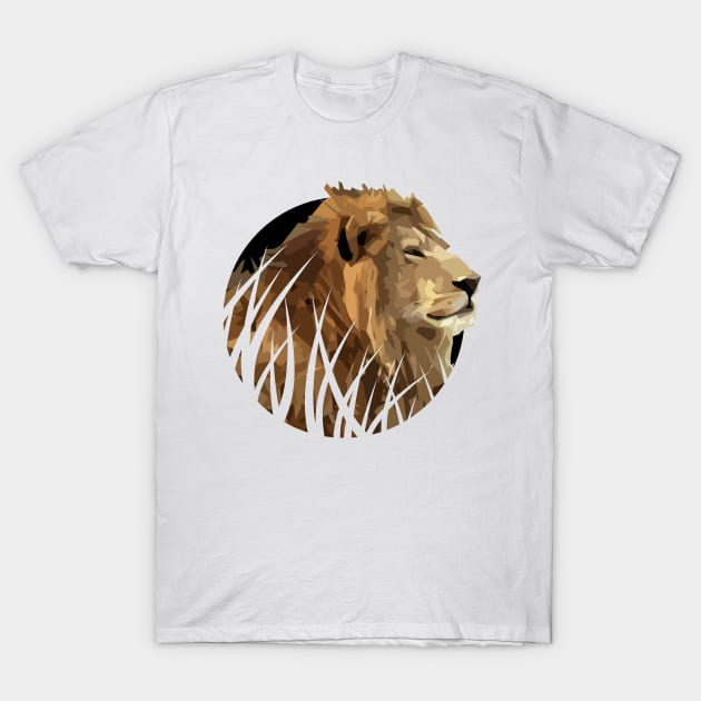 Lion King of Animals T-Shirt by NuokaBox